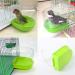 POPETPOP Caged Bird Bath for Small Birds - Hanging Bathtub Box for Canary, Parrot - White/Green - Buy Online on GoSupps.com