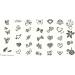 MoYou Nails XL Bridal Plates Collection 1 | Elegant Floral & Heart Nail Art Stamping Designs for Brides - Buy Online on GoSupps.com
