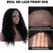BESTUNG 24 Inch Black Curly Lace Front Wig - Heat Resistant Synthetic Fiber - Glueless Long Curly Wig for Black Women - Buy Online on GoSupps.com
