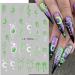 JMEOWIO 9 Sheets Halloween Glow in The Dark Nail Art Stickers Decals Self-Adhesive Lumious Skull Ghost Spider Web Bat Pumpkin Nail Supplies Nail Art Design Decoration Accessories - Buy Online on GoSupps.com