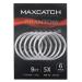 Maxcatch Fly Fishing Tapered Leader Line 6 Pack -Pre-Tied Loop- Tensile Strength- Abrasion Resistance- Low Memory 7.5ft/9ft/12ft/15ft, 0X-6X Pre-Tied Loop-Clear-Nylon-6 pc 9ft 5X(6pcs)