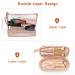 Rose Gold Clear Makeup Organizer Bag | Portable Travel Cosmetic Pouch for Women | Small Clear Makeup Bag for Purse and Pencils - Buy Online on GoSupps.com