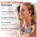 3-Layer Noise Reduction Ear Plugs for Sleeping, Swimming, Studying, Working, Concert - Black - Buy Online on GoSupps.com