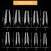 500 Pieces Ballerina Full Cover Clear Artificial Nails - Premium False Nails for Acrylic & Polygel Extensions - Buy Online on GoSupps.com