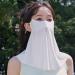 UV Protection Face Masque | Neck Gaiter Sun Masque Full Face Shield UV Masque Sunscreen Masque Sun Face Cover Breathable Face Scarf Cover for Men Women White - Buy Online on GoSupps.com