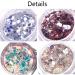 Laza 8 Colors Holographic Chunky Glitter - Iridescent Mermaid Sparkle for Acrylic Nails & Resin Decoration - Pink Purple - Buy Online on GoSupps.com