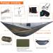 Onewind 11ft Camping Hammock with Mosquito Net - Portable Lightweight Double Hammock for Camping, Hiking, and Backpacking - Sturdy Ripstop Nylon - Includes Tree Straps - OD Green - Buy Online on GoSupps.com