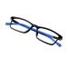 Vision global blue light blocker glasses for women/men anti-eye load computer reading glasses stylish square frame glare-free 6006_ dark blue 2.75 x