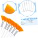 Baluue 12 Pcs Beauty Mask Brush Makeup Brushes Mask Applicator Brushes for Facials Fan Artificial Fiber 15x4cmx2pcs Yellowx2pcs - Buy Online on GoSupps.com