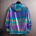 Duohropke Men's Metallic Nightclub Jacket - Slim Fit Zipper Varsity Baseball Bomber - Shiny Blue Dance Disco Jacket - Buy Online on GoSupps.com