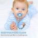 Silicone Pacifier Clip - One Piece Design for Baby Boys Girls - Sage+Ether - Buy Online on GoSupps.com