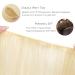 Buy 45cm 90g Platinum Blonde Remy Hair Extensions - Real Hair Weft for Sew-In - Buy Online on GoSupps.com