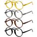 Eyekepper 4-Pack Oversized Round Reading Glasses for Men Women Vintage Reading Aid with Spring Hinges +3.00 4 Pieces Mix 3.0 x
