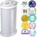 Ubbi Stainless Steel Diaper Pail - Gray | Best Diaper Disposal Solution for International Shipping - Buy Online on GoSupps.com
