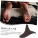 Healvian Triangular Foot Massage Device - Portable Wooden Massage Tool - Manual Massage Rabbit - Wenge Triceratops 2-Pack (13.50x8.00x2cm) - International Shipping Available - Buy Online on GoSupps.com