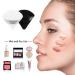Molain 2Pcs Triangle Makeup Puff Set - Soft Reusable Cosmetic Sponges for Loose Powder & Foundation - Black & White - Buy Online on GoSupps.com