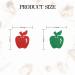 INNORU Apple Cupcake Toppers Fruit Apple Cake Toppers Baby Shower Birthday Wedding Party Decoration Supplies Pack of 24 Green & Red Glitter - Buy Online on GoSupps.com