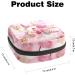 Stylish Period Bag - Feather Pink Flower Sanitary Napkin & Tampon Holder for Purse | International Shipping Available - Buy Online on GoSupps.com
