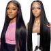 Straight Human Hair Wig For Black Women 180 Density 13X6 HD Lace Front Wigs Human Hair Pre Plucked With Baby Hair Brazilian Real Virgin Human Hair Lace Frontal Wig Natural Color 22 Inch 22 Inch 13X6 Straight Full Lace Wig