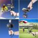 2in1 Ergonomic Portable Action Camera+Smartphone Hand Grip Stabilizer Combo for Vlogging - GoPro & iPhone Holder Kit with Mic+Light Adapter for YouTube & TikTok - Buy Online on GoSupps.com