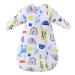 MIKAFEN Baby Sleeping Bag Long Sleeves winter 3.5Tog 100% Organic Cotton Sleeping Bag (32-36in/18-30 Months) Elephant-3.5tog L