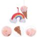 POPETPOP Rainbow Bath Balls - Exfoliating Ice Cream Shower Loofah & Sponge for Kids - 2pcs Body Scrubber for Baby Bath Spa - Buy Online on GoSupps.com