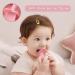 Baby Silicone Self-Feeding Fork and Spoon Set - Gum-Friendly First Stage Utensils for Baby Led Weaning (6 Months+) - Pink - Buy Online on GoSupps.com