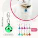 COMNICO 10 pcs Pet Bells for Dog Cat Collar Metal Round Collar Charms Loud Crisp Sound with Clasps Kitten Small Animal Pendant Accessories Christmas Decoration Jingle Bell(Colourful) - Buy Online on GoSupps.com