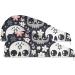 Skull Flowers Hair Towel 2 Pack | Super Absorbent Quick Dry Hair Turbans for Women & Girls - Buy Online on GoSupps.com