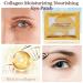 24K Gold Collagen Eye Mask - 30 Pairs Crystal Gold Under Eye Patches for Puffy Eyes, Dark Circles, Wrinkles - Anti-Aging Hydrating Gel Pads - Buy Online on GoSupps.com
