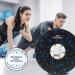 Everest Fitness Fascia Roll 30 cm - Professional Foam Roller for Back & Spine - Black/Blue - Includes Booklet - Ideal for Massage & Yoga - Buy Online on GoSupps.com
