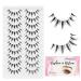 SONAFEEL Manga Lashes Anime Eyelashes Korean Japanese Asian Lashes 13mm 10Pairs Wispy Clear band Spiky Lashes Pack Cosplay Lashes MA01| 13mm