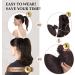 Sofeiyan 13 Long Curly Ponytail Extension | Medium Brown & Light Auburn | Synthetic Hairpiece for Women | Claw Clip-in - Buy Online on GoSupps.com