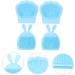 FOMIYES 32 Pcs Rabbit Ears Facial Brush Silicone Face Scrubbers Facial Cleansing Face Cleanser for Women Silicone Face Cleanser Exfoliator Brush Washing Machine Silica Gel Handheld Miss Light Bluex8pcs 7.5x7.5cmx8pcs - Buy Online on GoSupps.com