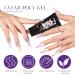 Poly Gel Nail Kit - 3 Pure & 1 Cat Eye Gel Polish + Mini UV Lamp - DIY Nail Extension Starter Set with Glitter Base Coat & Top Coat - Buy Online on GoSupps.com