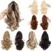 Ponytail Extensions Resistant Fiber Wavy Ponytail Hair Extensions Synthetic Wavy Ponytail Extensions Medium Length Claw Clip in Ponytail Hairpieces Heat for Women(Color:007) - Buy Online on GoSupps.com