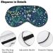 Summer Herbs and Butterflies Sleep Mask - Adjustable Strap, Light Blocking Eye Cover for Night Travel - Men's and Women's Blindfold for Sleeping and Napping - Buy Online on GoSupps.com