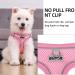 Rennaio No Pull Dog Harness & Leash Set - Adjustable & Ultra Breathable Padded Chest for Small/Medium Dogs - Pink M - Buy Online on GoSupps.com