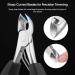 opove X5 Silver Podiatrist Toenail Clippers for Ingrown or Thick Nails - Precision Diabetic Pedicure Tool for Men - Buy Online on GoSupps.com