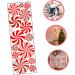 DOITOOL 1 Sheet Candy Wall Sticker Christmas Sticker Red White Peppermint Sticker Decorative Floor Sticker - Buy Online on GoSupps.com