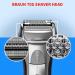 70S Shaver Heads Electric Foil Cordless Compatible with Braun S7-70S Shaver Head 720 760 790 799 797 750CC 760CC Silver - Buy Online on GoSupps.com