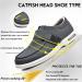 Men's Wide Width Adjustable Walking Shoes for Diabetic Feet - Black/Gray - Buy Online on GoSupps.com