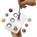 KissDate Stainless Steel 3-Well Makeup Palette with Spatula Tool - Silver Rectangle - Buy Online on GoSupps.com