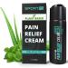 Pain Relief Gel & Muscle Relaxer Cream for Knee Pain Back Pain and Sore Muscle Relief | Sport IQ (8 oz + Travel)