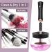 Fesmey Makeup Brush Cleaner Machine - Electric Spinner Dryer with 8 Collars, Black - Buy Online on GoSupps.com