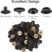 72pcs (18sets) 15MM Snap Fastener Kit - High-Grade Metal Snaps for Leather, Bags, Jeans, Clothes - Black - Buy Online on GoSupps.com