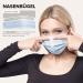 50-Piece Disposable Face Masks Made in Germany | Type IIR & CE Certified | 99.78% Filtration | Breathable Triple Layer | Elastic Earloops | Adults - Blue - Buy Online on GoSupps.com