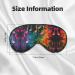 Colorful Music Notes Sleep Eye Mask - Soft Travel Mask for Men & Women | Comfortable & Stylish Sleep Aid - Buy Online on GoSupps.com