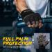 CURELIX Workout Gloves with Wrist Wraps Support for Men & Women - Large, Black | Full Palm Protection for Gym Training, Fitness, Pull Ups - Ultra Ventilated - Buy Online on GoSupps.com