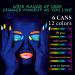 Water Activated UV Glow Neon Cake Paint - 12 Bright Colors for Halloween & Club Makeup - Buy Online on GoSupps.com